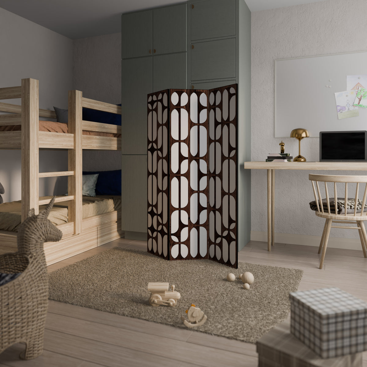 ARTISTIC SPACE HARMONY 3-Panel Room Divider