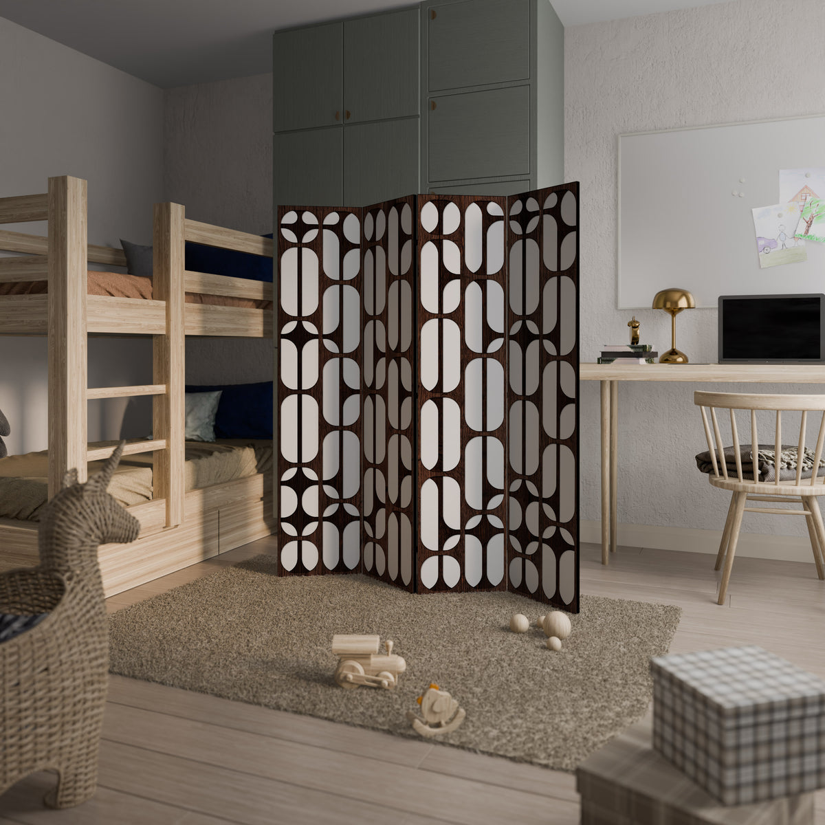 ARTISTIC SPACE HARMONY Biombo de 4 paneles