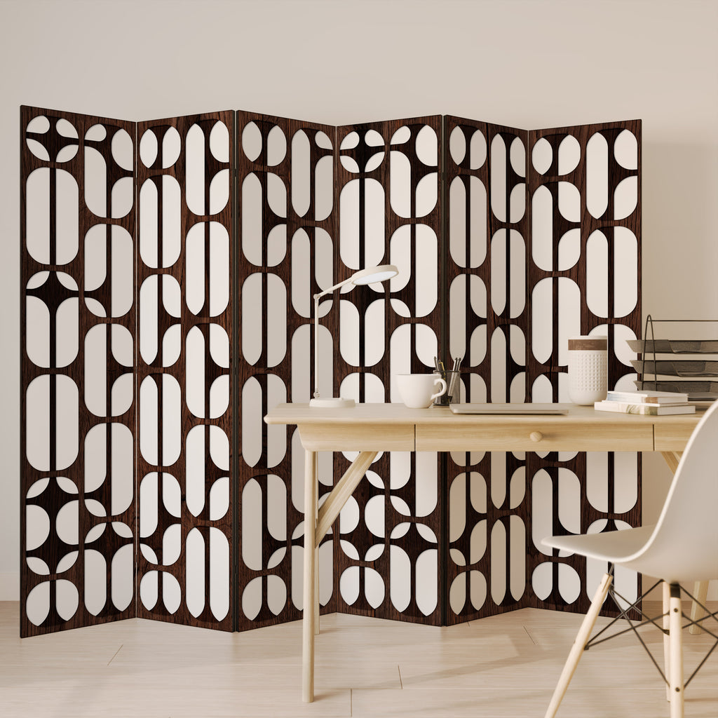 ARTISTIC SPACE HARMONY Decorative 6-Panel Room Divider