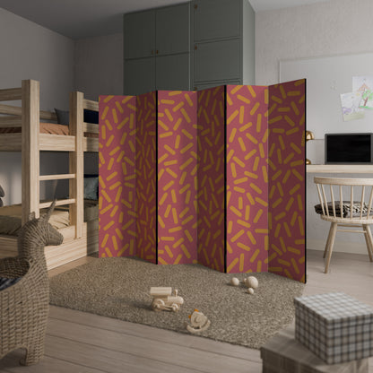 RADIANT STRIPE SYMPHONY Biombo de 6 paneles