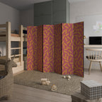 RADIANT STRIPE SYMPHONY Decorative 6-Panel Room Divider