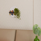 TESSELATE TREASURES Oval Art Shelf In Black Finish