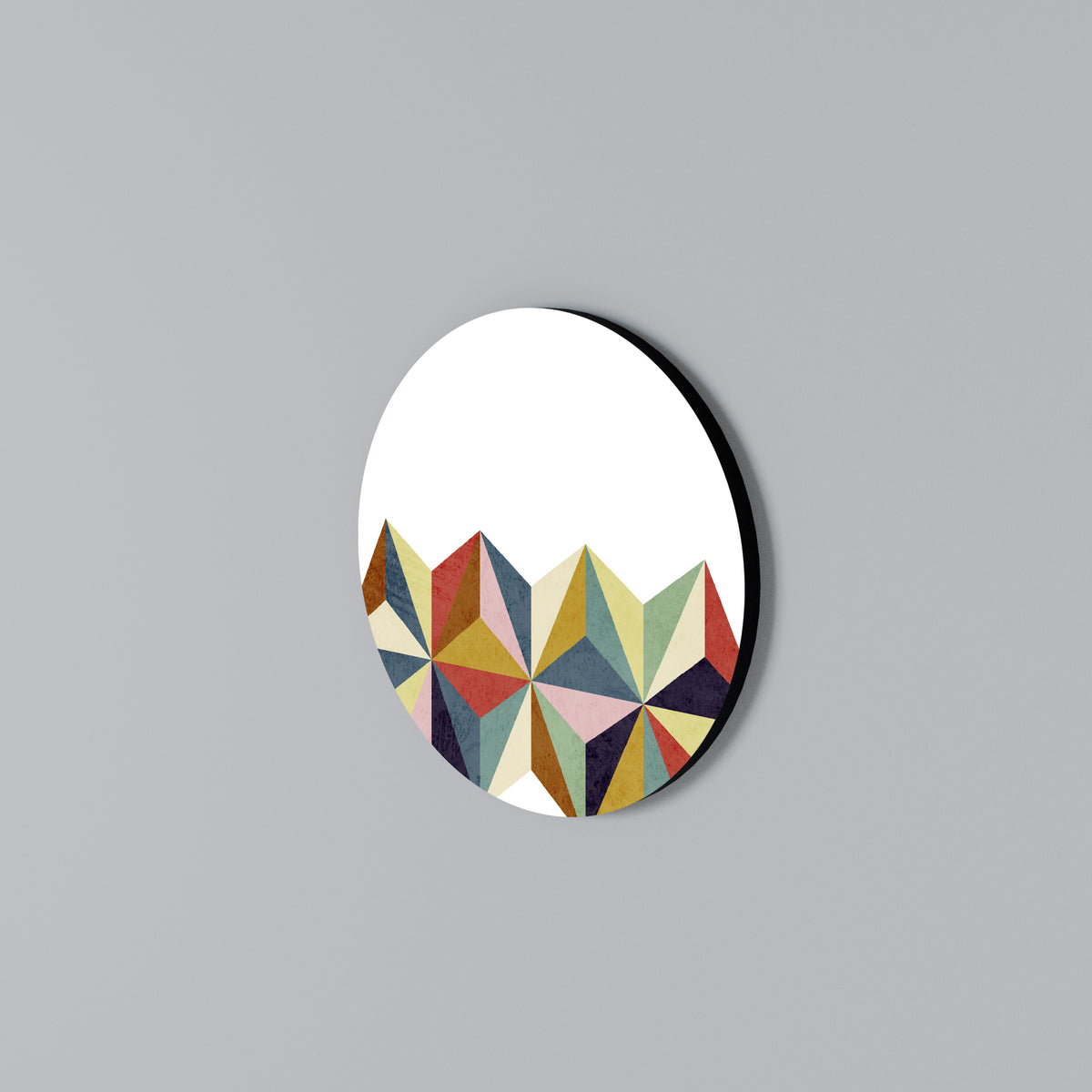 TESSELATE TREASURES Arte de pared redondo