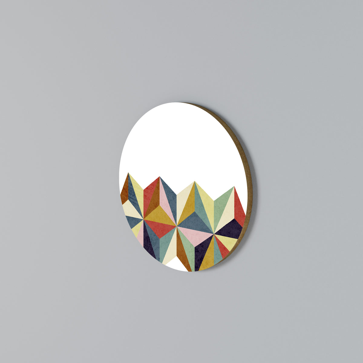 TESSELATE TREASURES Arte de pared redondo