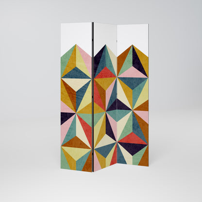 TESSELATE TREASURES Biombo de 3 paneles
