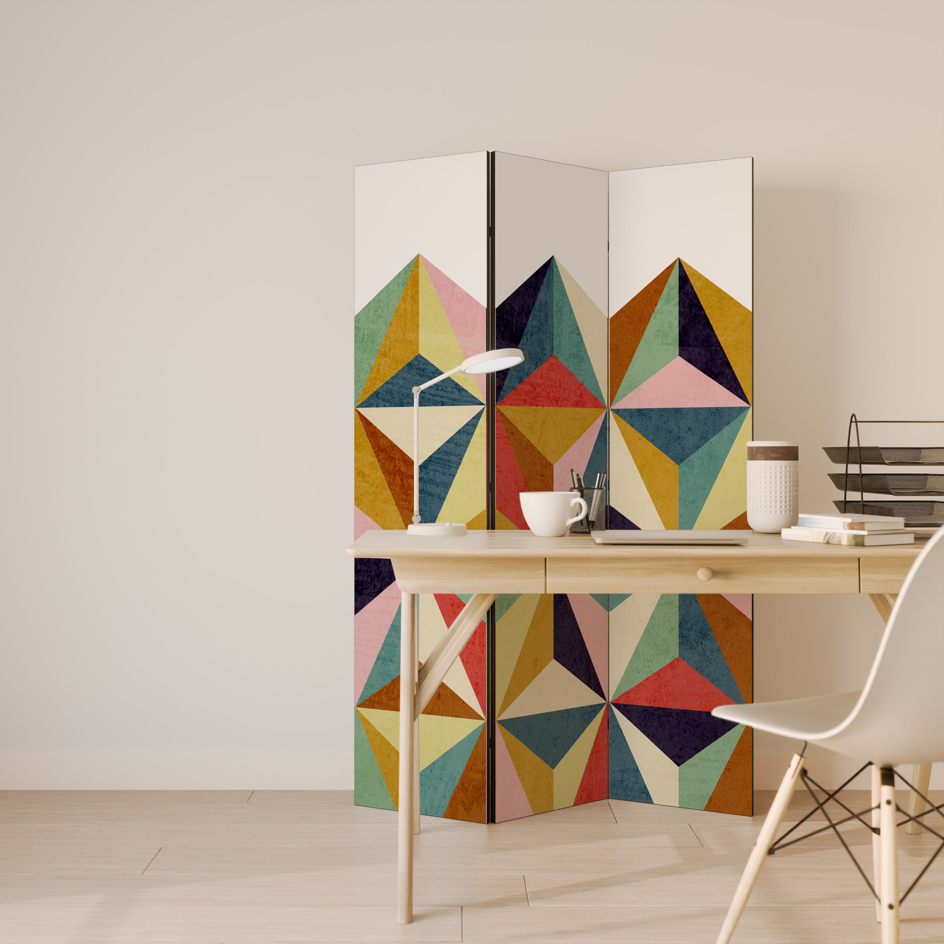 Biombo decorativo de 3 paneles TESSELATE TREASURES
