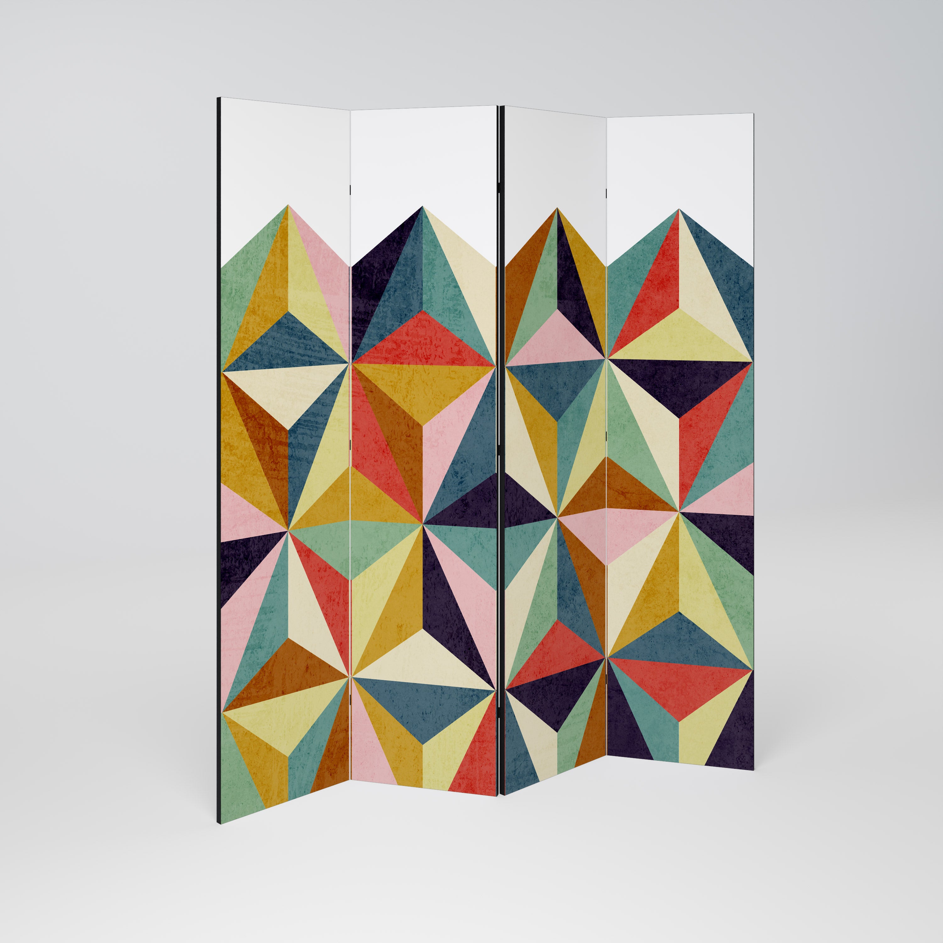 TESSELATE TREASURES Biombo de 4 paneles