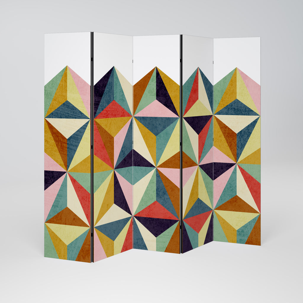 TESSELATE TREASURES 5-Panel Room Divider