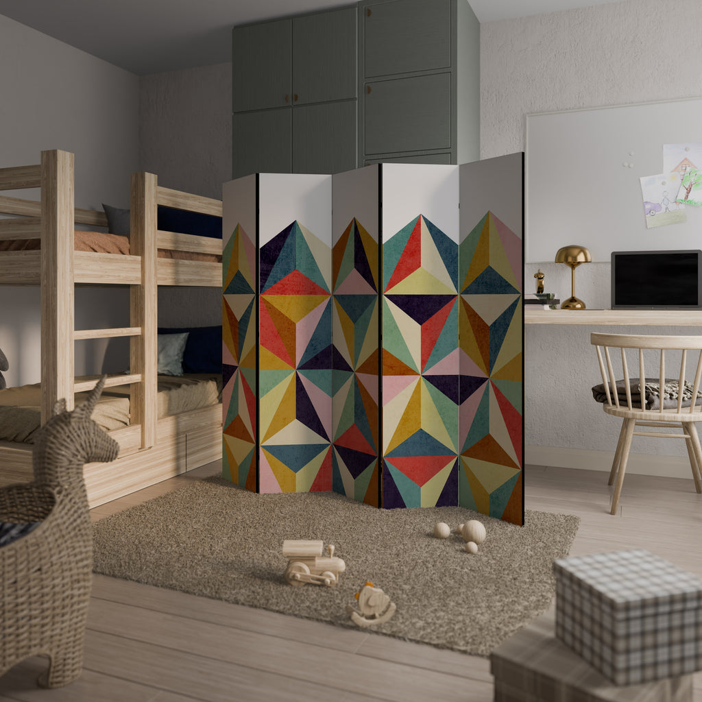 Biombo decorativo de 5 paneles TESSELATE TREASURES