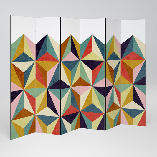 TESSELATE TREASURES Biombo de 6 paneles