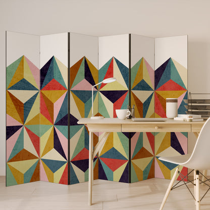 TESSELATE TREASURES Biombo de 6 paneles