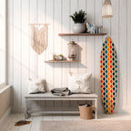 COLORFUL NOSTALGIA Panel decorativo de tabla de surf