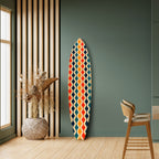COLORFUL NOSTALGIA Panel decorativo de tabla de surf