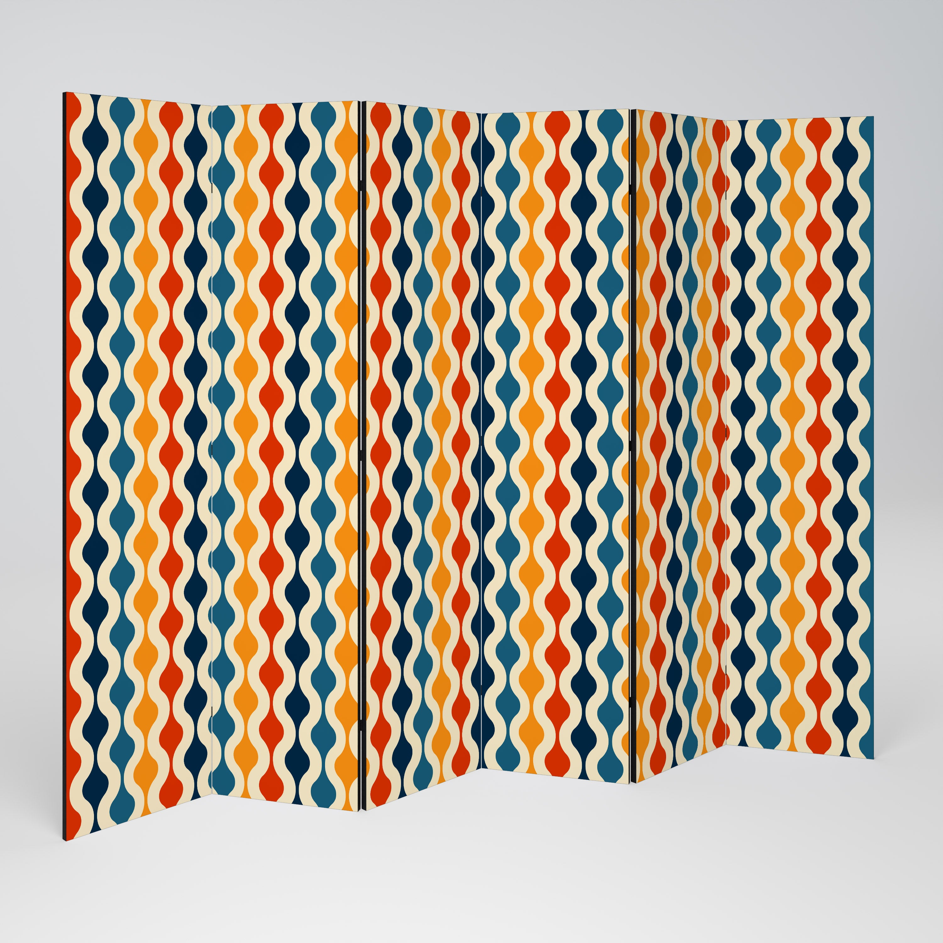 COLORFUL NOSTALGIA Decorative 6-Panel Room Divider