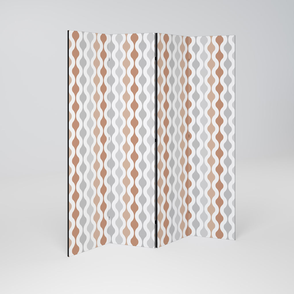 Biombo decorativo de 4 paneles HAZY NOSTALGIA