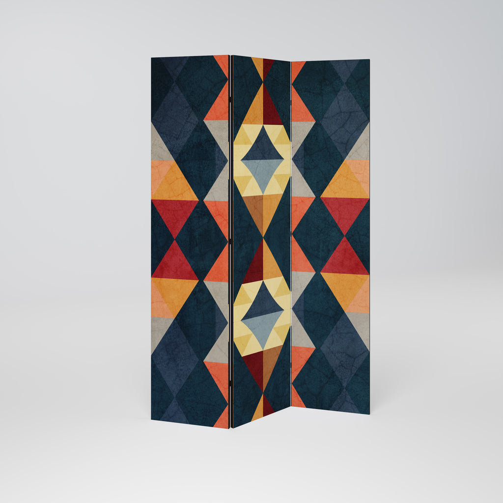 Biombo decorativo de 3 paneles CRACKED ILLUSION