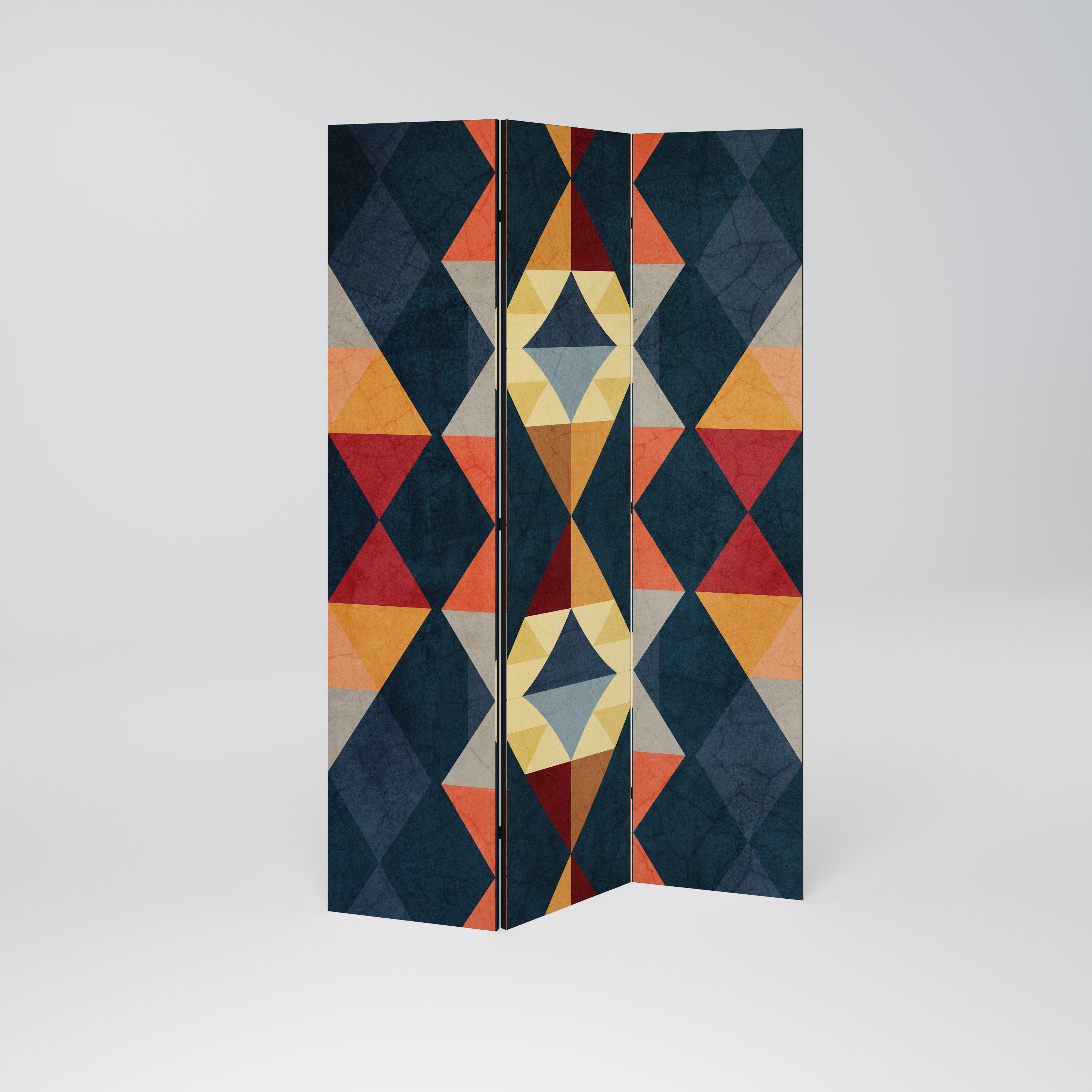 Biombo decorativo de 3 paneles CRACKED ILLUSION