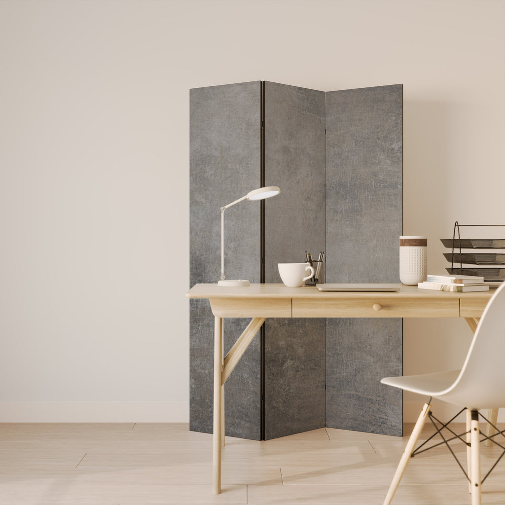 Biombo decorativo de 3 paneles CONCRETE WALL