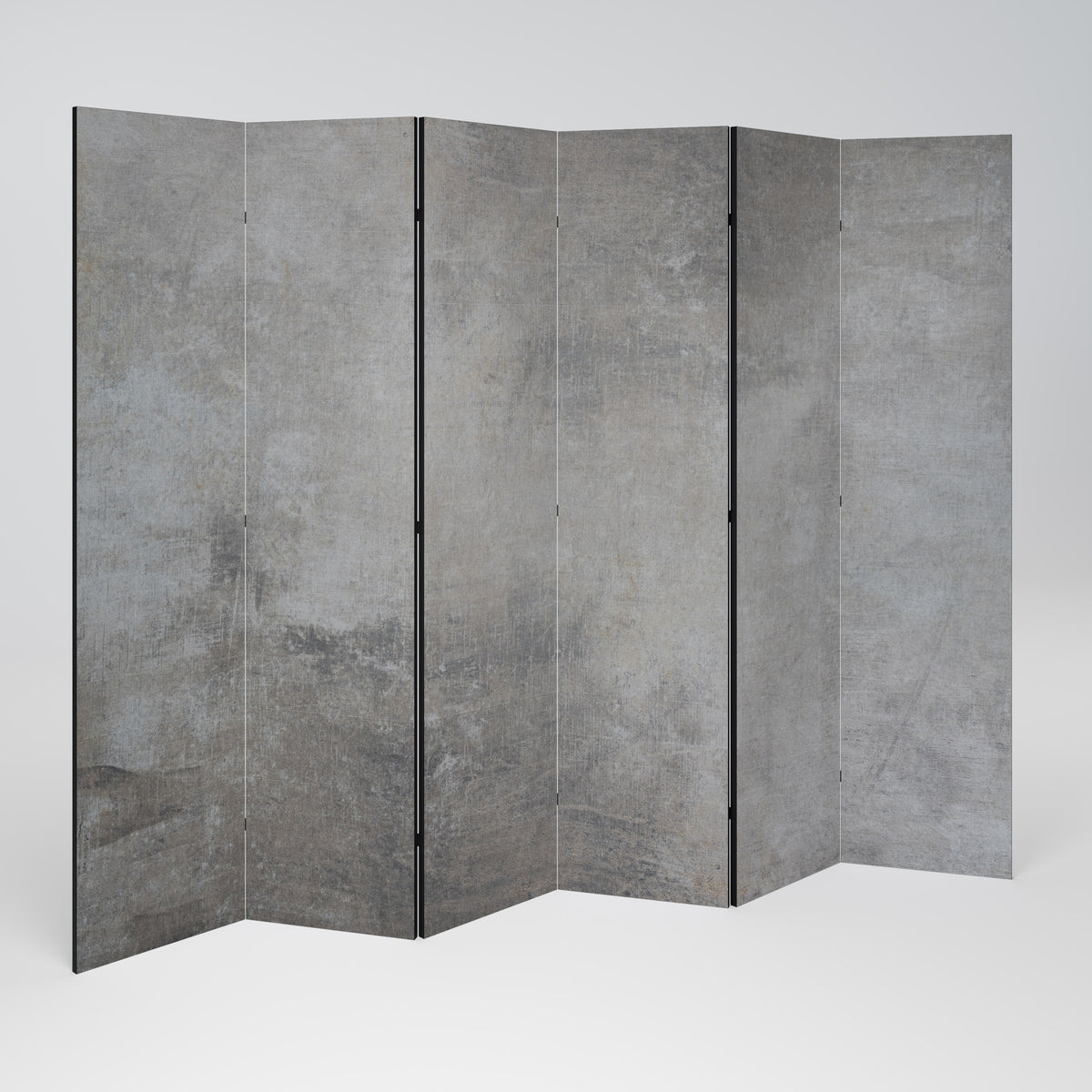 CONCRETE WALL 6-Panel Room Divider