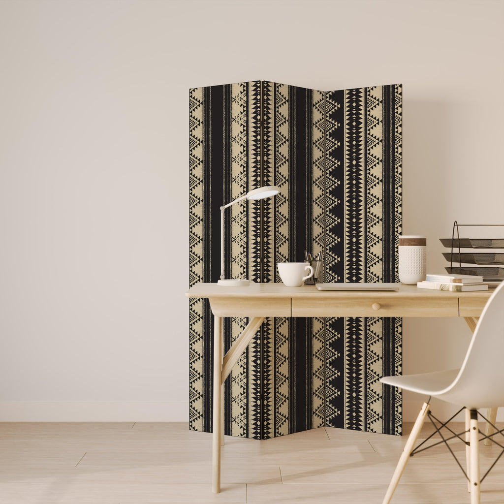 Biombo decorativo AZTEC de 3 paneles