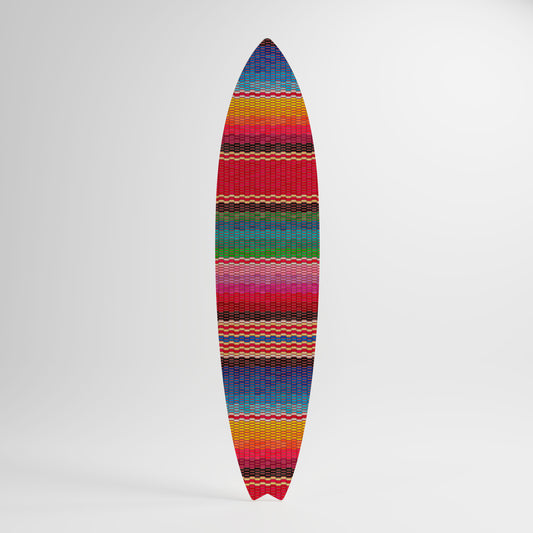 ETHNIC MEXICAN Panel decorativo de tabla de surf