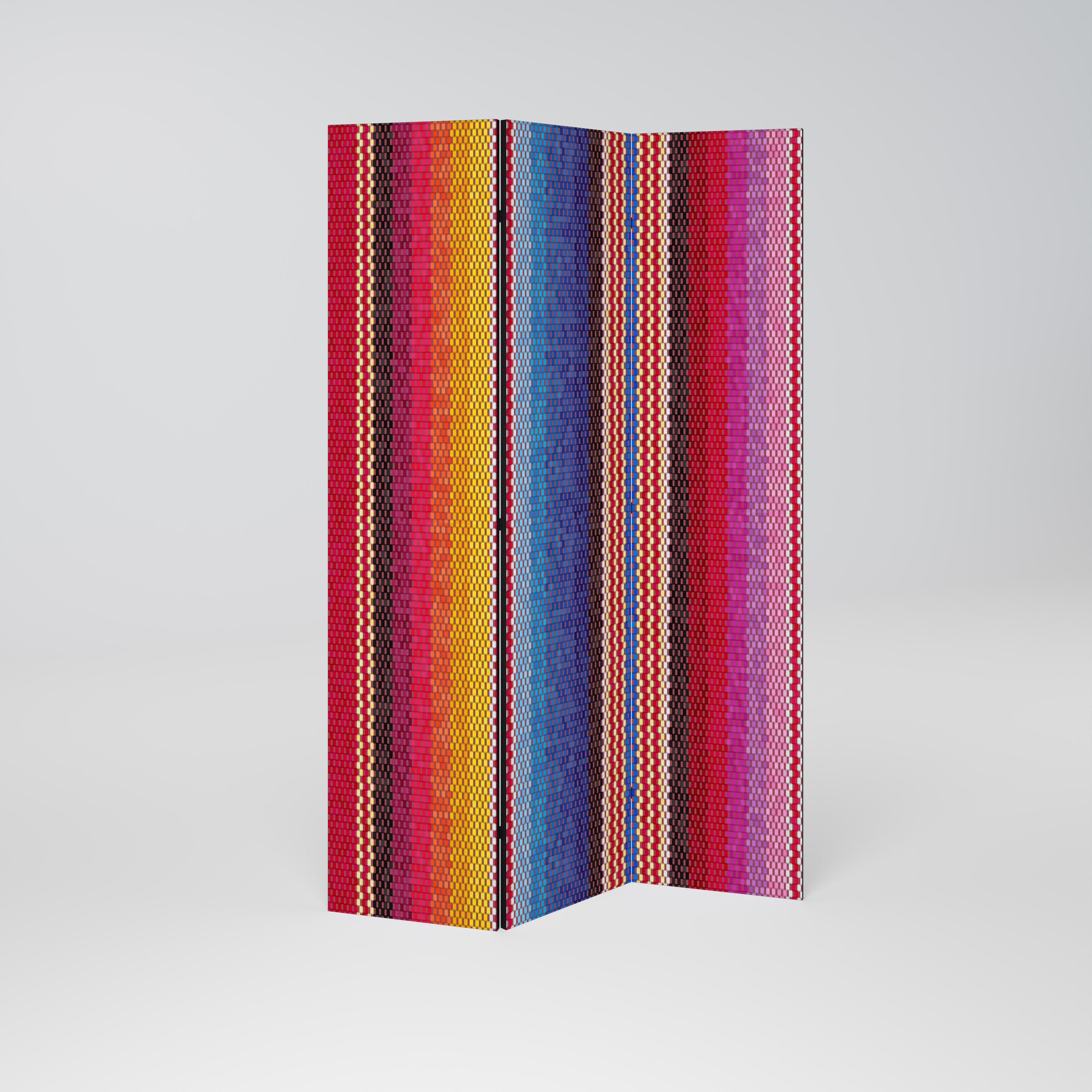ETHNIC MEXICAN Decorative 3-Panel Room Divider