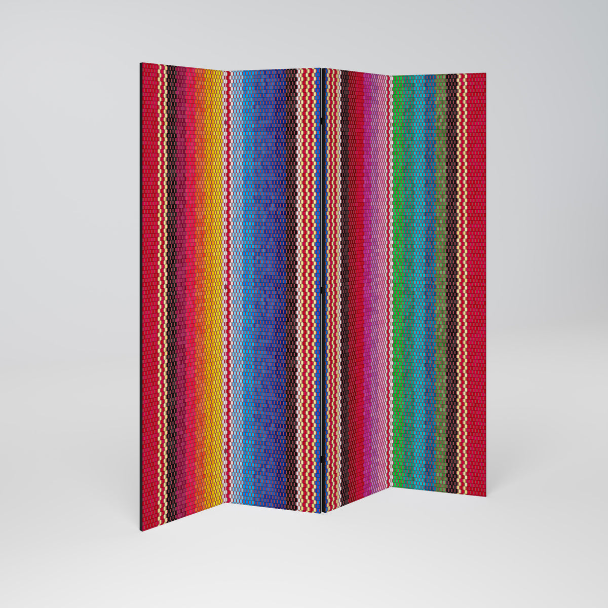 ETHNIC MEXICAN Biombo de 4 paneles