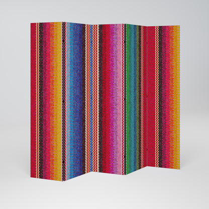 ETHNIC MEXICAN Biombo de 5 paneles