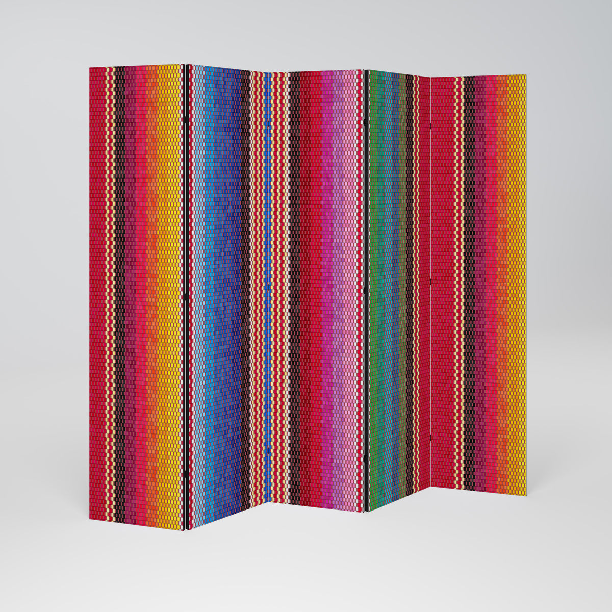 ETHNIC MEXICAN Biombo de 5 paneles