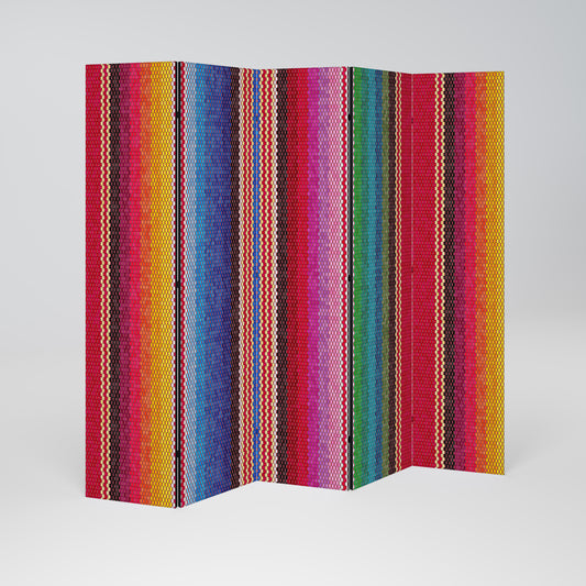 ETHNIC MEXICAN Biombo de 5 paneles
