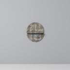 SLIGHTLY BLURRED Oval Art Shelf In Black Finish