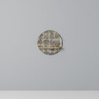 SLIGHTLY BLURRED Estante Redondo Decorativo en Efecto Roble