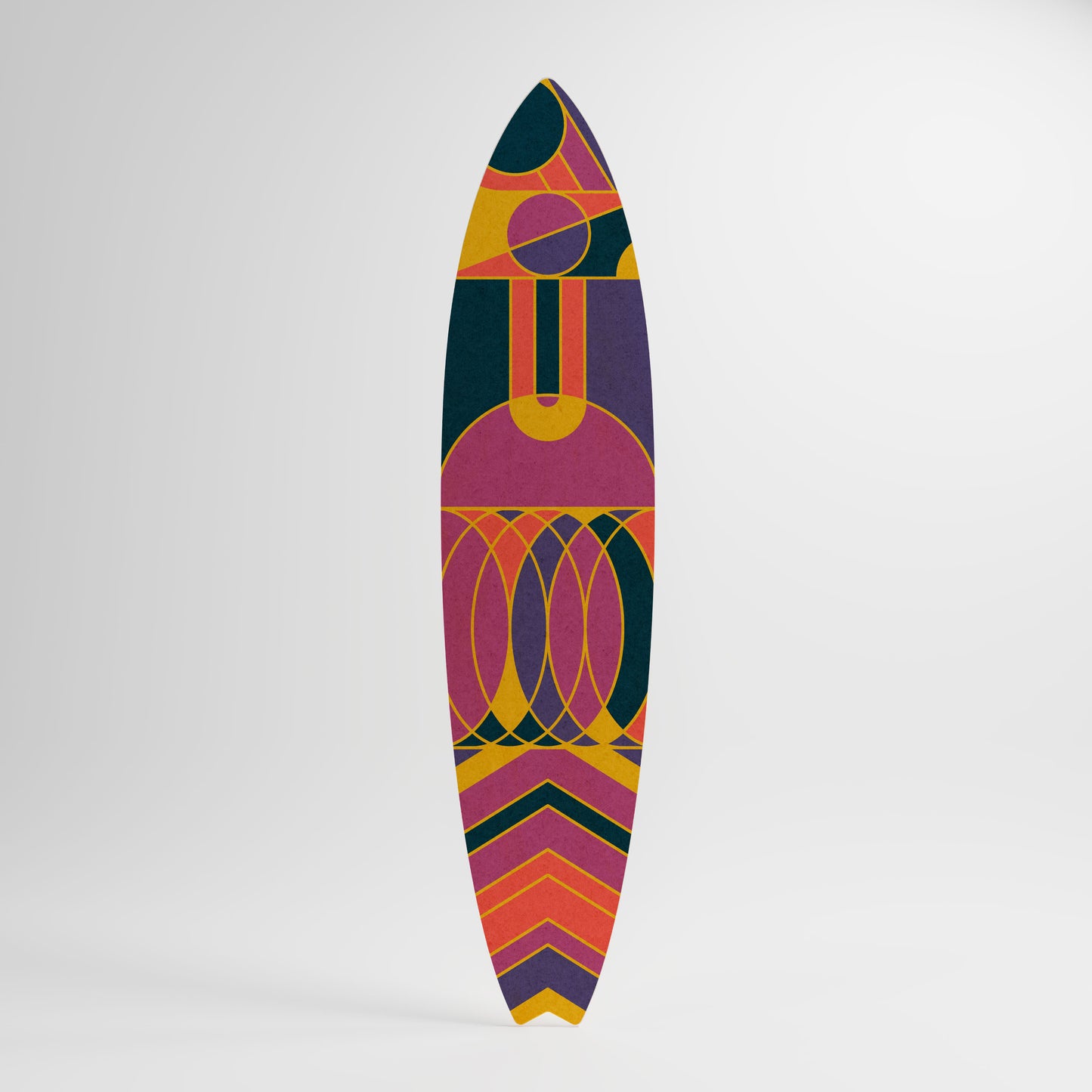 ELECTRIC PATTERNS Panel decorativo de tabla de surf
