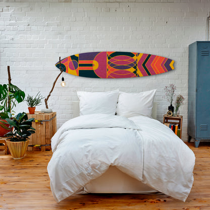 ELECTRIC PATTERNS Panel decorativo de tabla de surf