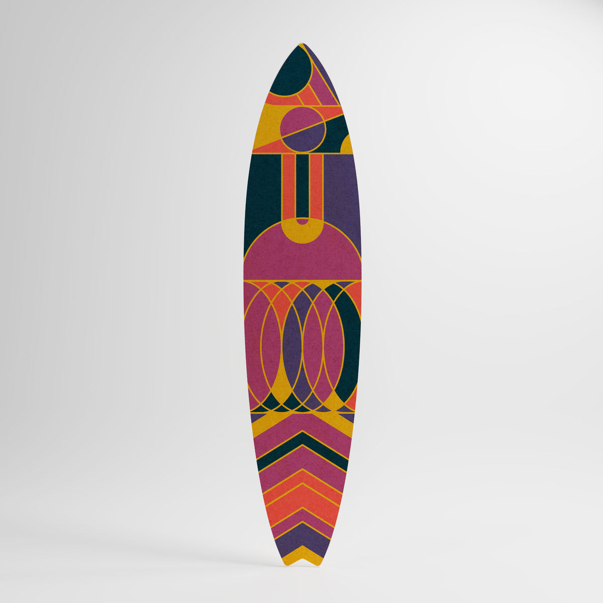 ELECTRIC PATTERNS Panel decorativo de tabla de surf