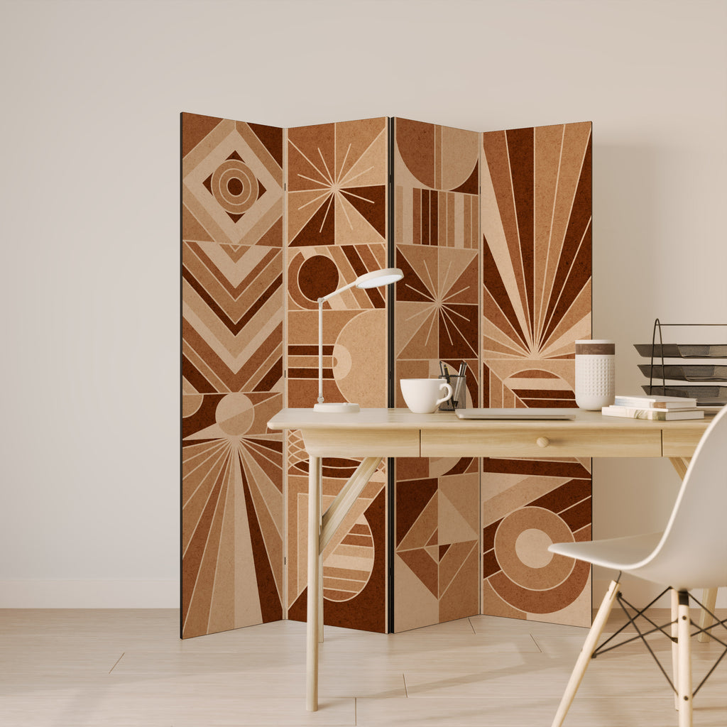 PRISM MOSAIC Decorative 4-Panel Room Divider