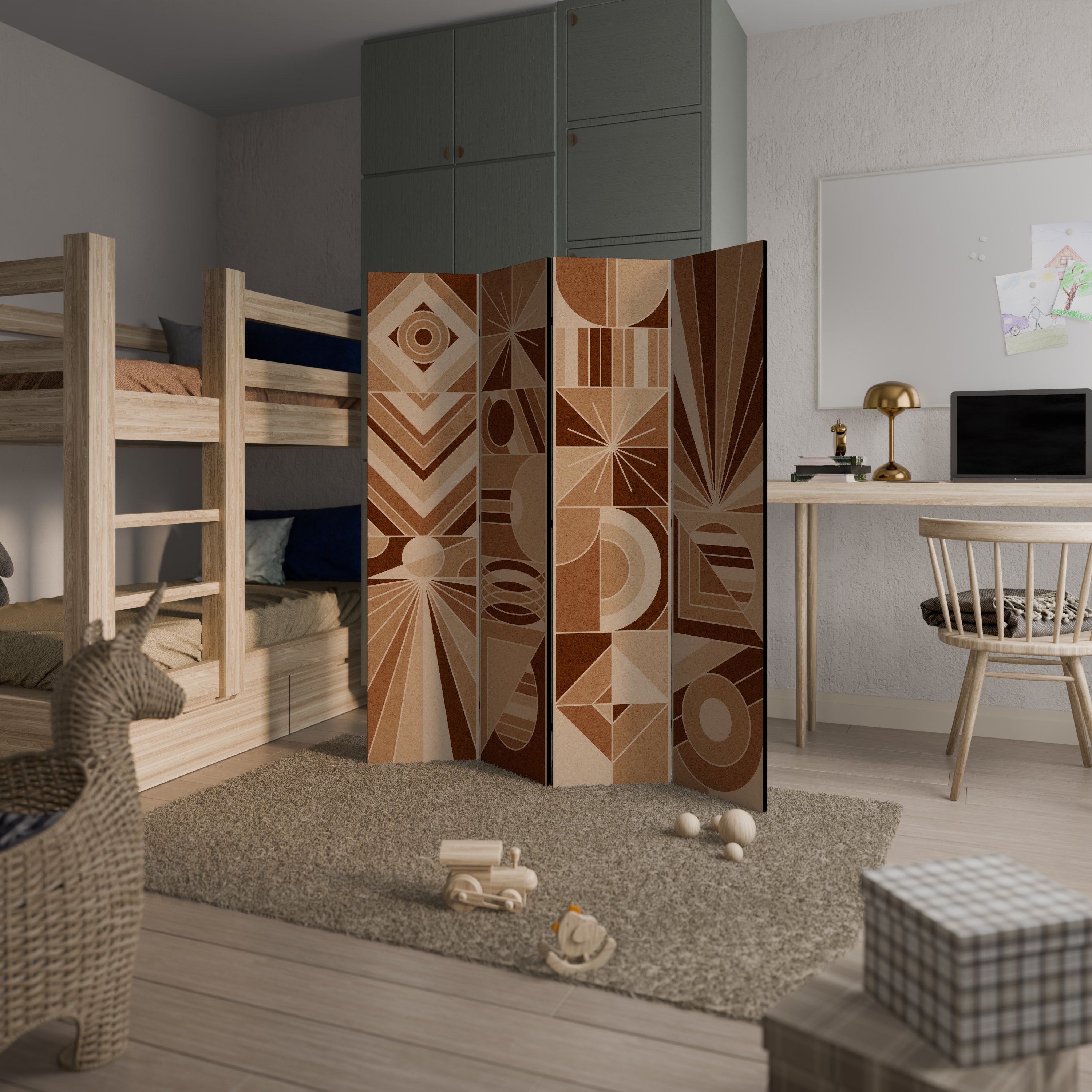 PRISM MOSAIC Decorative 4-Panel Room Divider