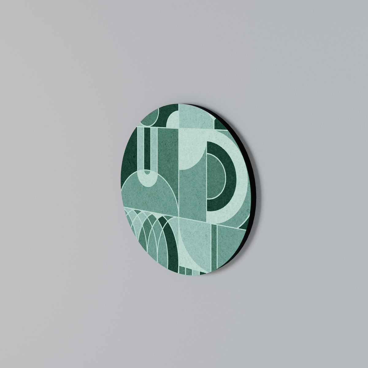 HARMONIC GRID Arte de pared redondo