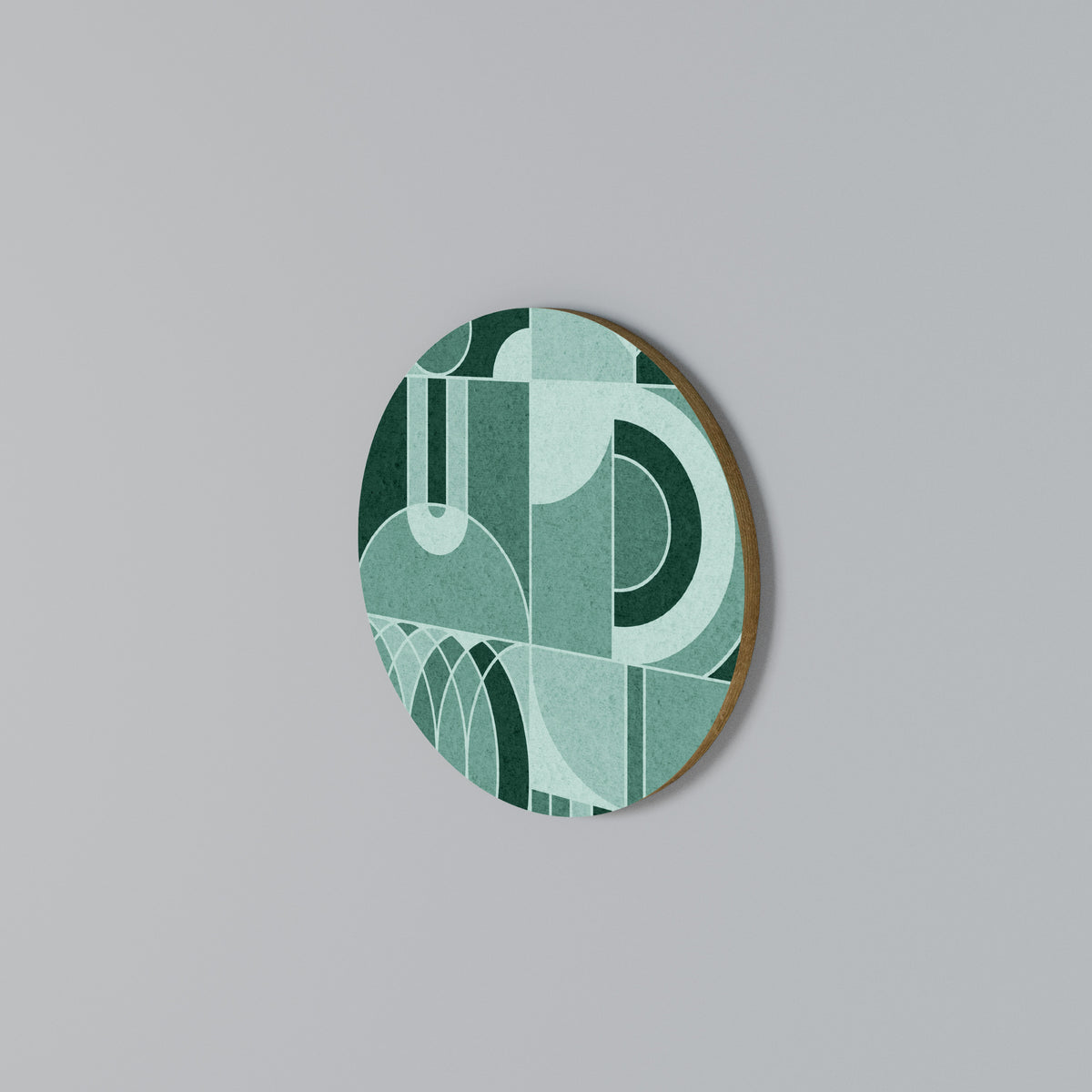 HARMONIC GRID Arte de pared redondo