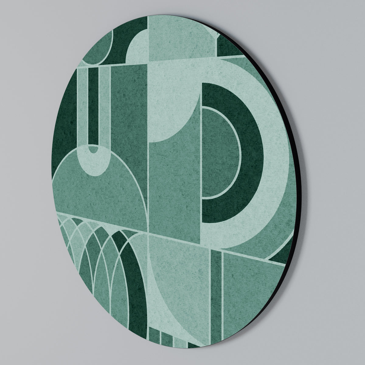 HARMONIC GRID Arte de pared redondo
