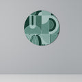 HARMONIC GRID Round Wall Art
