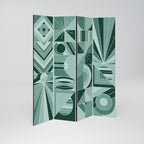 HARMONIC GRID Biombo de 4 paneles