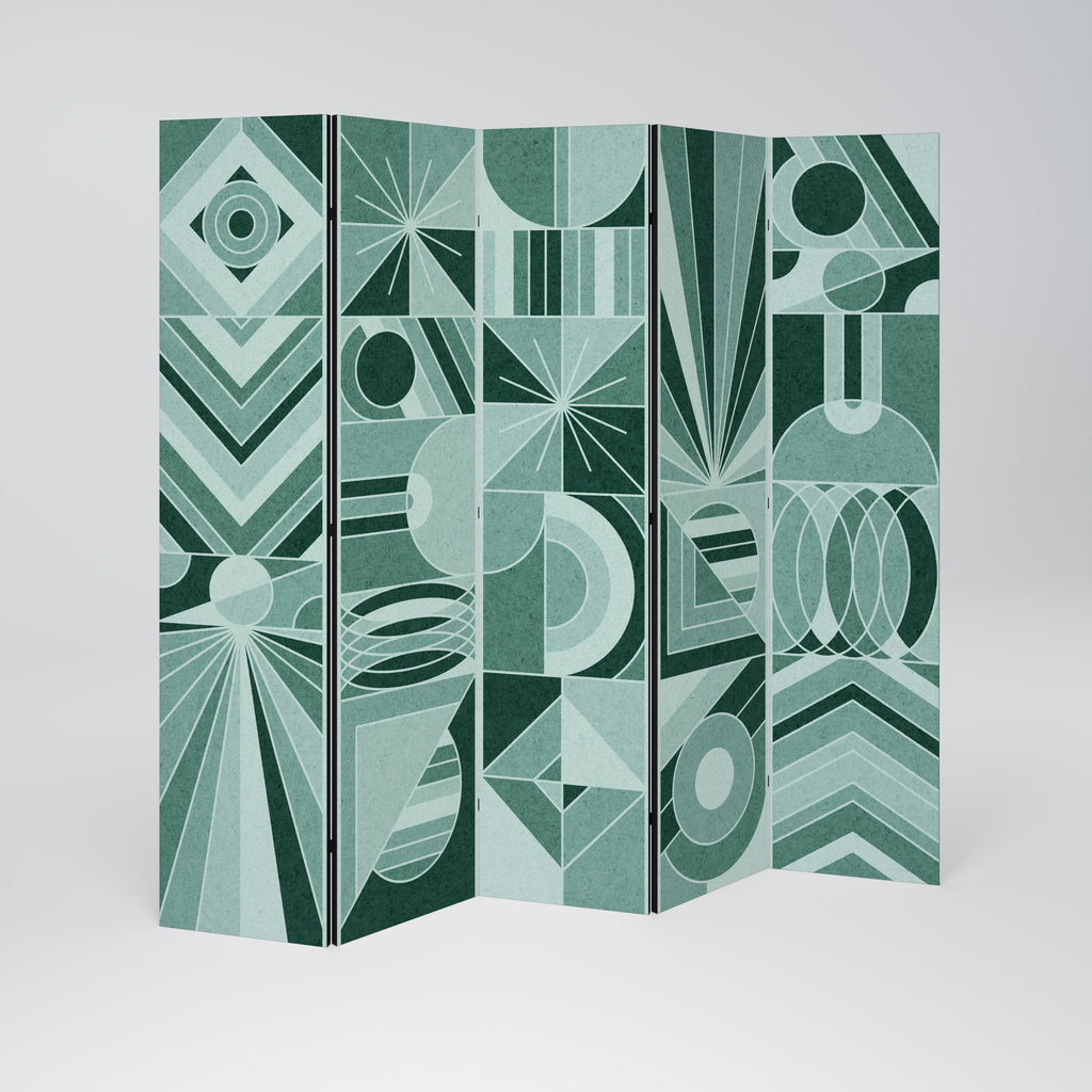 HARMONIC GRID Biombo de 5 paneles