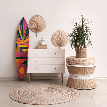 FUSION PATTERNS Panel decorativo de tabla de surf