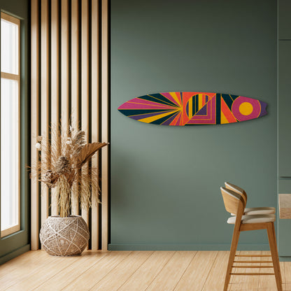 FUSION PATTERNS Panel decorativo de tabla de surf