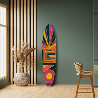 FUSION PATTERNS Panel decorativo de tabla de surf