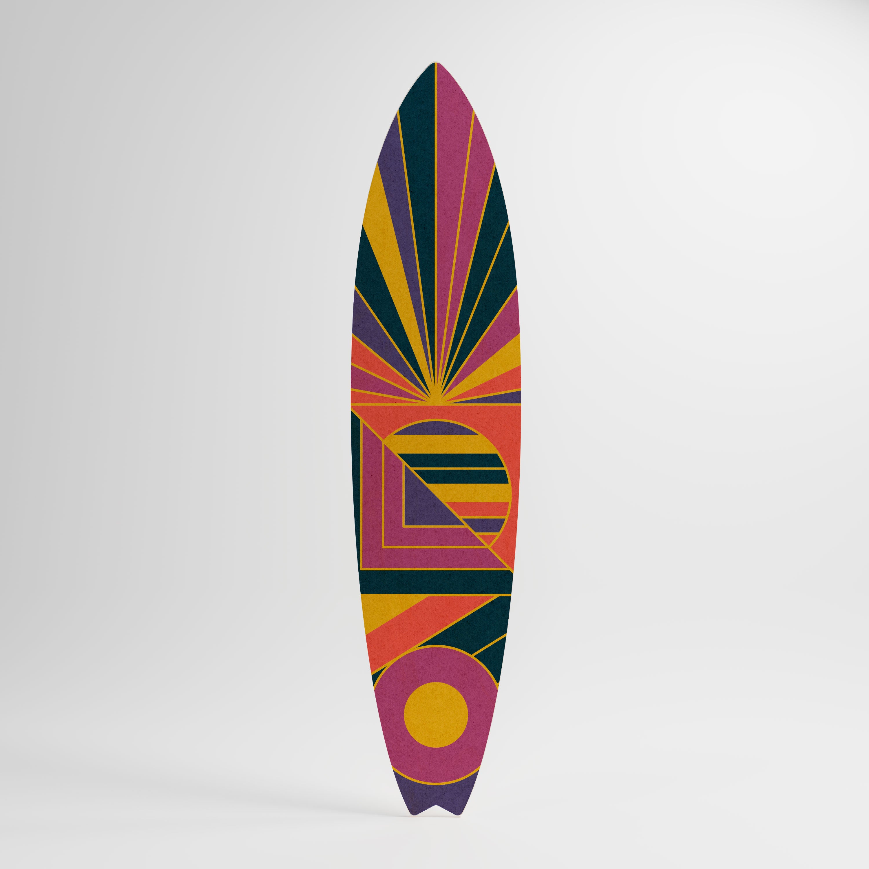 FUSION PATTERNS Panel decorativo de tabla de surf
