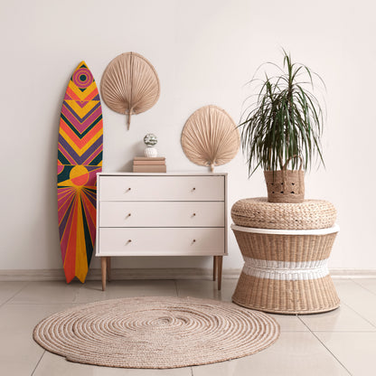 ECHO PATTERNS Panel decorativo de tabla de surf