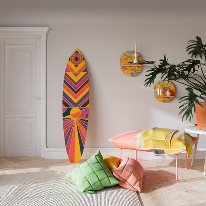 ECHO PATTERNS Panel decorativo de tabla de surf