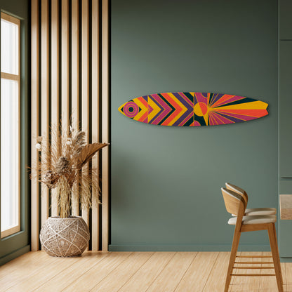 ECHO PATTERNS Panel decorativo de tabla de surf